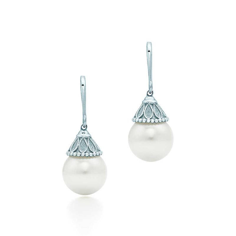 蒂芙尼(tiffany & co.) ziegfeld系列优雅珍珠耳环 t31852749