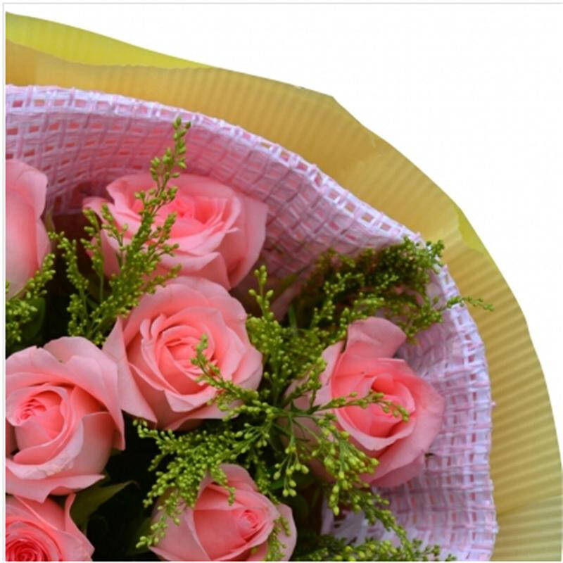 11支粉玫瑰鲜花花束七夕情人节鲜花预订生日鲜花预订全国各地均可送达