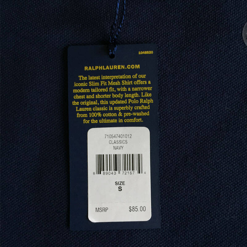 保罗拉夫劳伦(polo ralph lauren)男款小马标polo衫 mesh polo 法国蓝