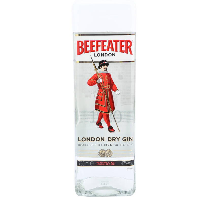 月亮谷洋酒 英国beefeater london必富达伦敦干金酒蒸馏酒必发达金酒