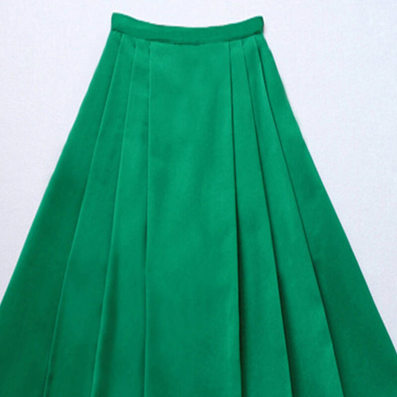 水雨坊半身裙春夏装新款半身长裙大摆百褶裙女装ds26