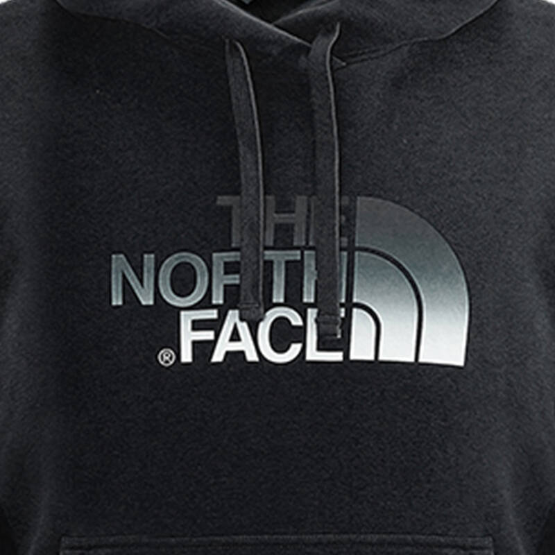 the north face/北面 男式logo套头帽衫 czf5 黑色 s