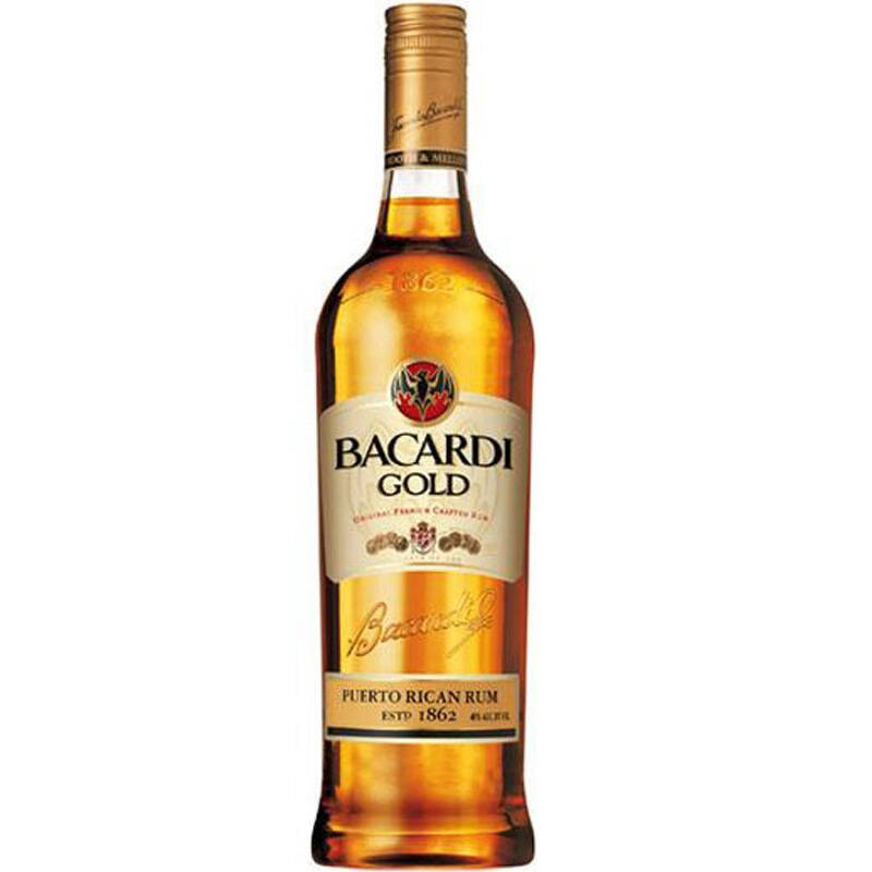 百加得(bacardi) 金朗姆酒750ml mojito莫吉托莫吉多