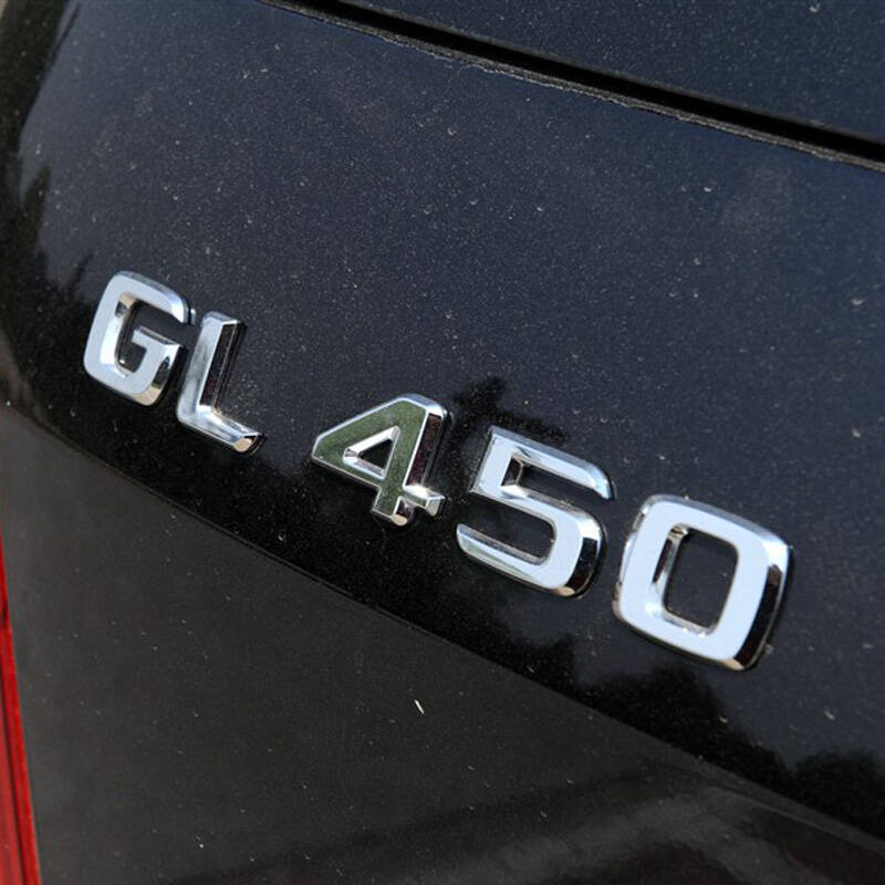 标跃奔驰gl350后车贴gl400字标gl500尾标志gl550车标gl63套标amg改装
