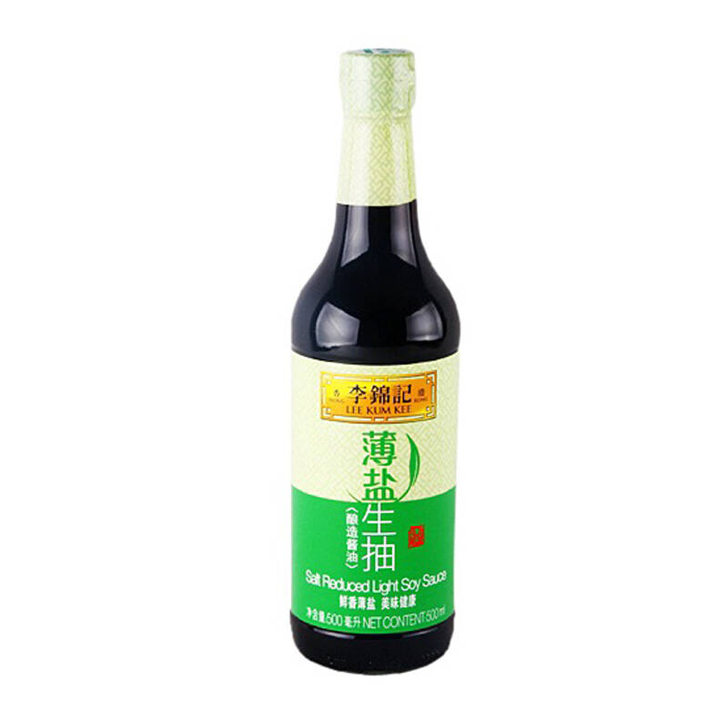 李锦记薄盐生抽酿造酱油调味酱油调味料食用酱油500ml