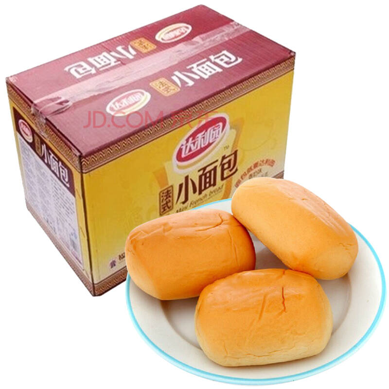 达利园法式软面包/小面包整箱5斤2500g早餐年货送礼 奶香味小面包