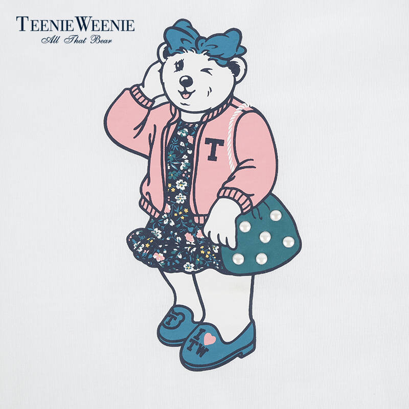 teenie weenie小熊新品专柜正品时尚经典休闲t恤ttla53890q 海军蓝