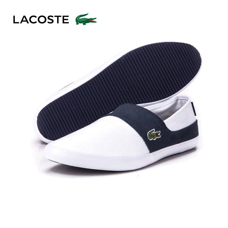 lacoste/法国鳄鱼男鞋 低帮休闲帆布鞋平底 marice cs