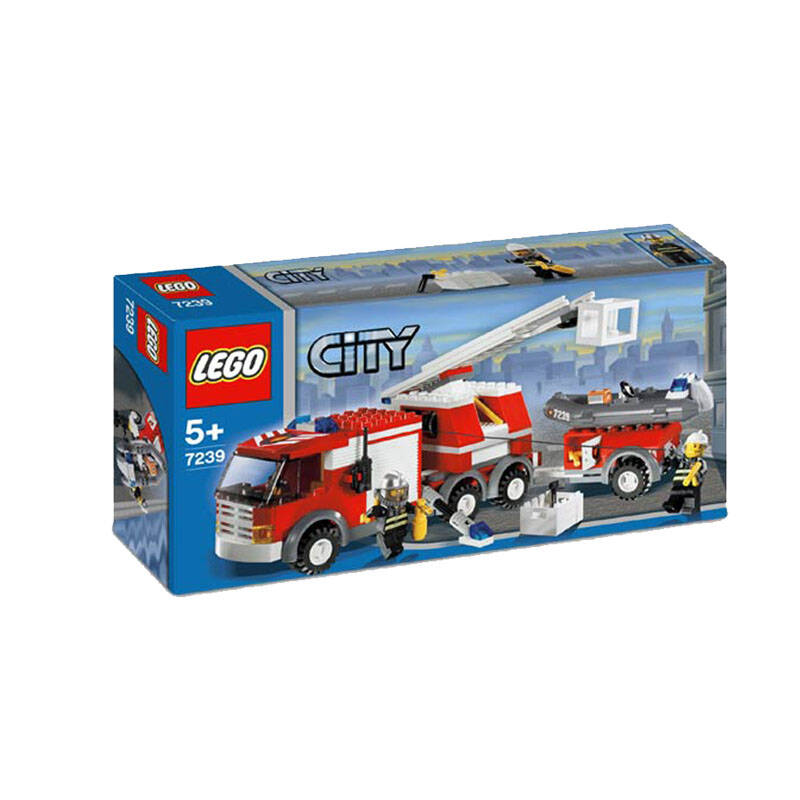 lego乐高积木玩具 城市city 消防车 l7239 绝版