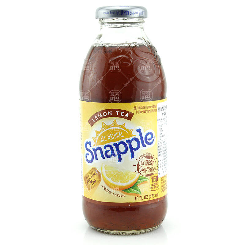 美国进口 snapple 斯纳普\思乐宝果汁饮料 柠檬茶味 473ml*1 柠檬茶*1