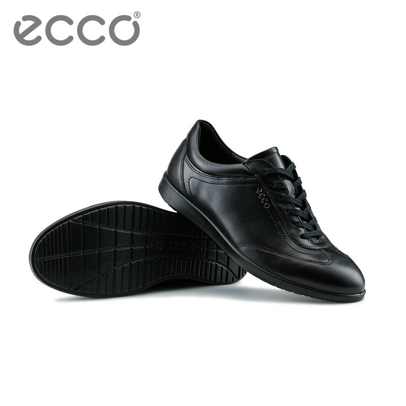 ecco爱步休闲皮鞋 2016春夏新品男鞋休闲系带低帮鞋 因迪纳 634204