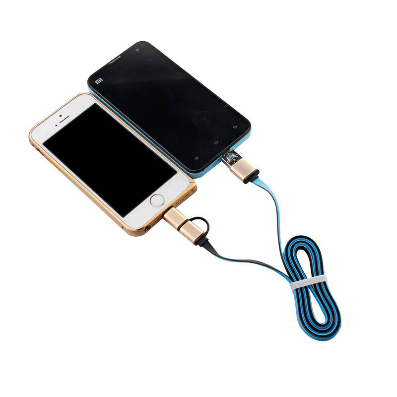 SSBRIGHT 二合一充电数据线OTG借吸电面条