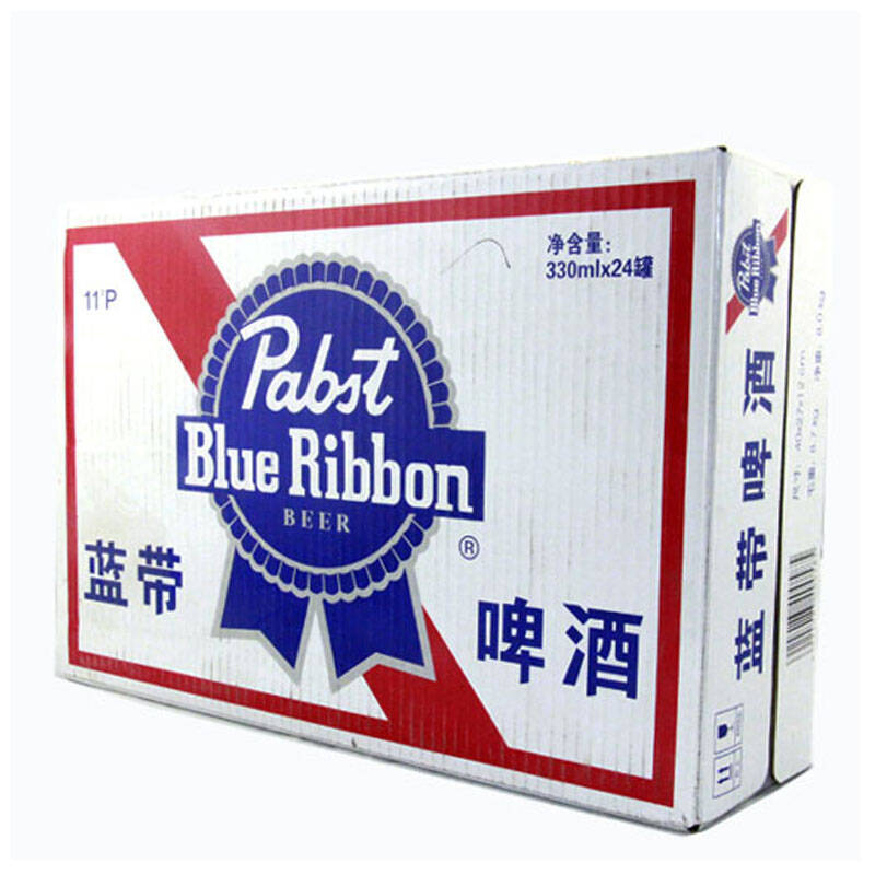 蓝带啤酒330ml 11° 整箱(24罐)【图片 价格 品牌 】