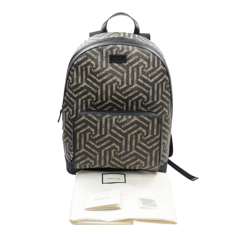 gucci /古驰 16新款时尚休闲男士几何图案双肩背包 40图片