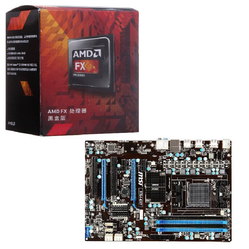 amd fx系列六核fx-6300盒装cpu   微星(msi) 970a-g43