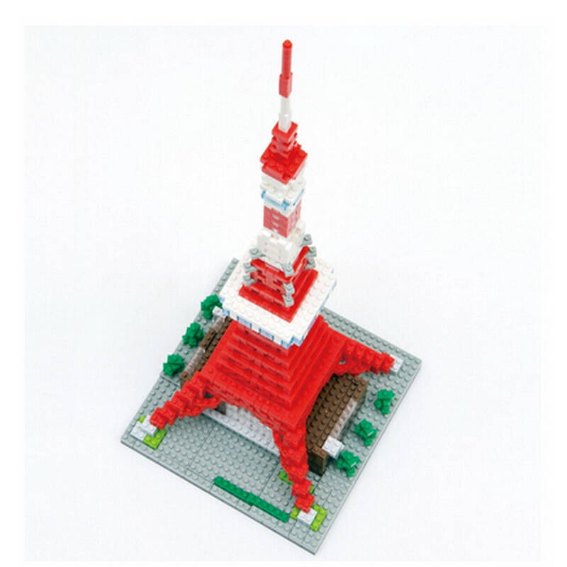 nanoblock 豪华版东京铁塔 nb_018 日本河田纳米拼装积木 益智拼插