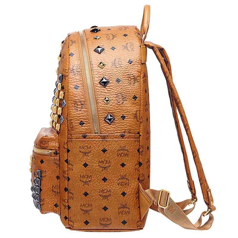 mcm 男士棕色pvc中号双肩包 mmk5ave18 co001