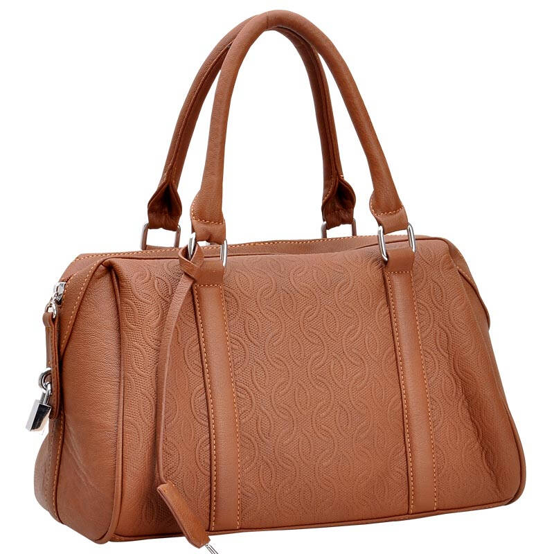 古积guji 女包2014秋季新款单肩包 手提女包 斜跨包 棕色