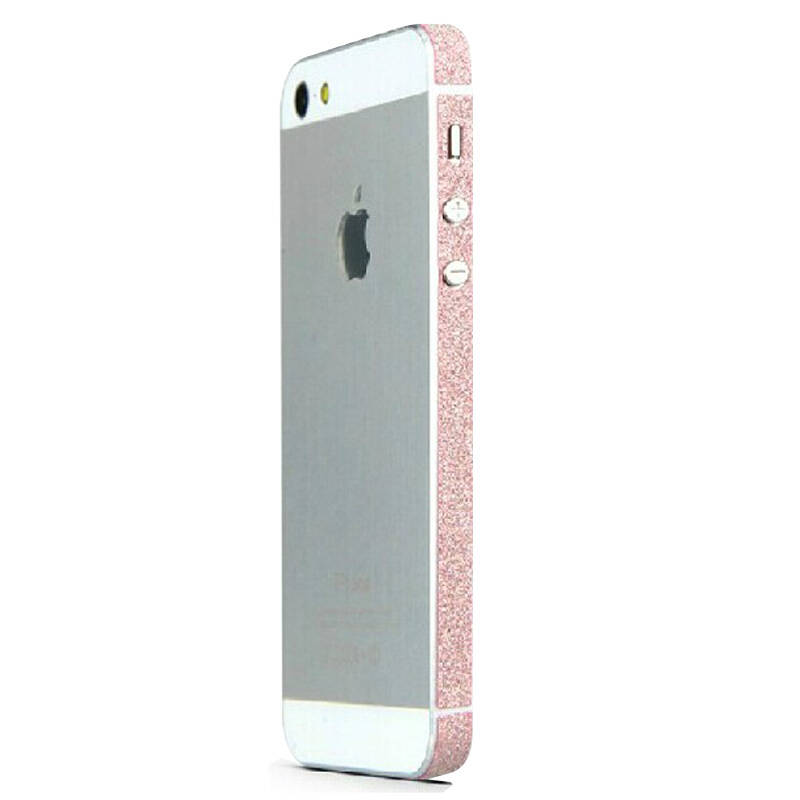 冠熙(gxi)时尚多彩闪钻手机侧边贴膜 适用苹果5/5s iphone 5/5s 闪钻