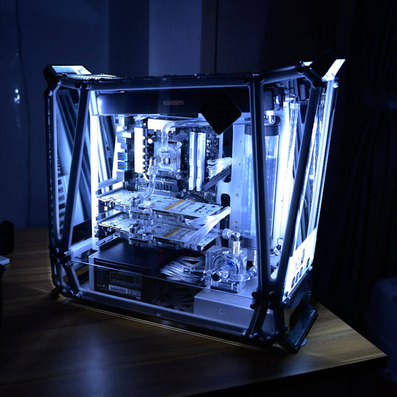 新锐i7 6700k/gtx980/技嘉z170/全套diy水冷主机游戏电脑组装机 白光