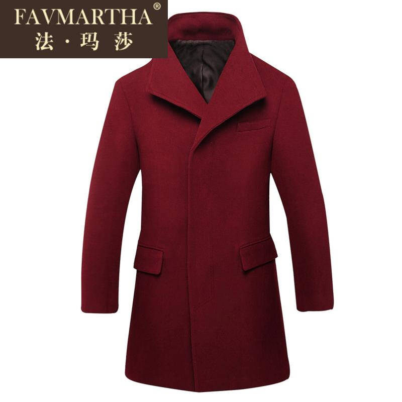 轻奢时尚品牌 法玛莎男装中长款英伦修身商务