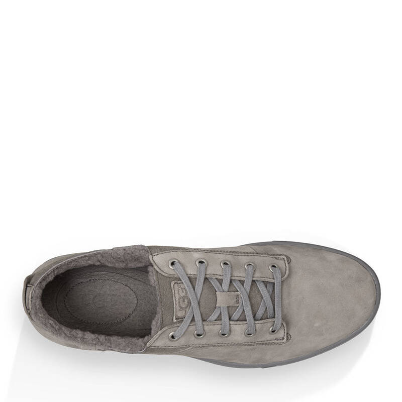 ugg 男士休闲鞋系带低帮鞋平底鞋男鞋1009244 grey 45