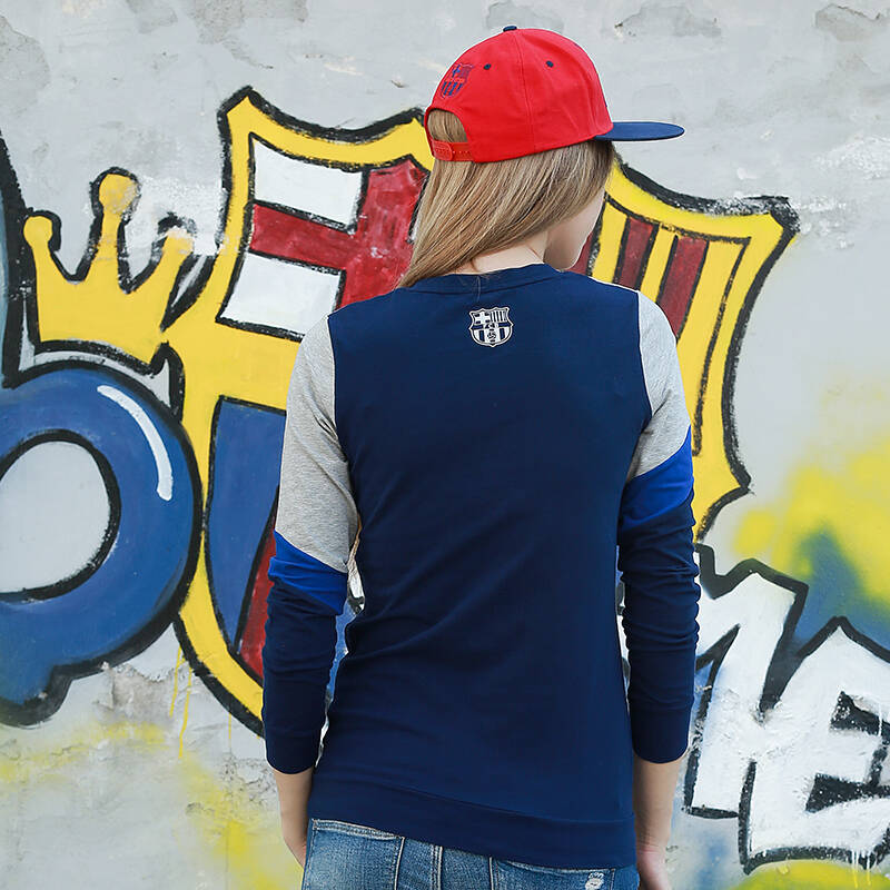 fcbarcelona 巴塞罗那俱乐部巴萨拼接款 女款homewear