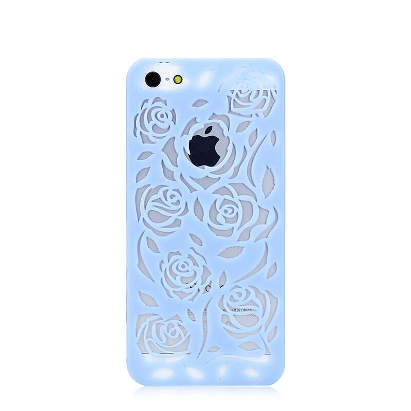 索扬iphone5s手机壳手机5手机壳玫瑰花保护套散热镂空苹果外套5代厚棉童袜图片