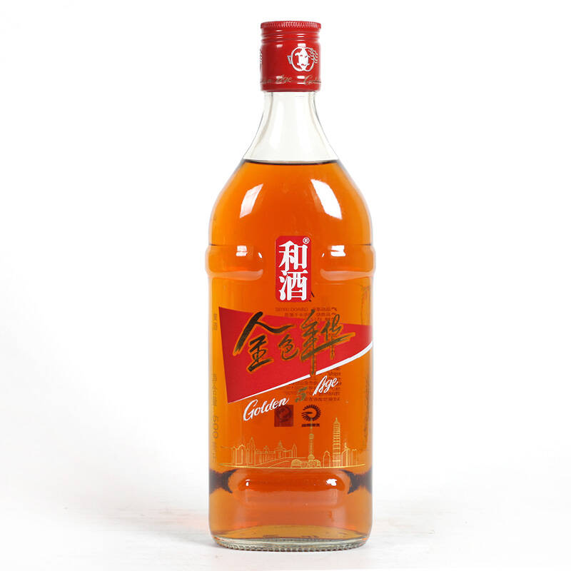 京东配送 和酒 金色年华五年(5年)上海老酒黄酒 500ml*6瓶装