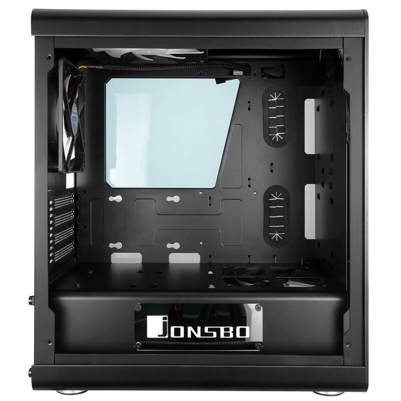 乔思伯(JONSBO)RM3 全铝M-ATX机箱 黑色 双
