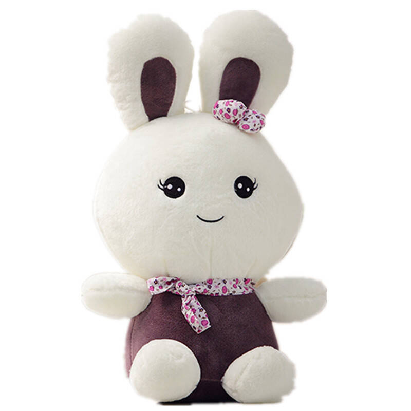 艾乐芙 可爱小兔宝宝娃娃玩偶毛绒玩具大眼兔公仔 粉色 60厘米