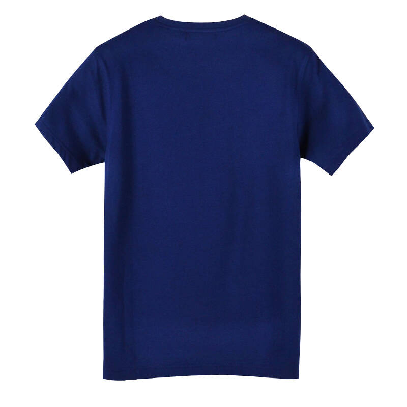boy)男款情侣装 班尼路旗下波点横间头型印花限量版纯棉短袖t恤 蓝色