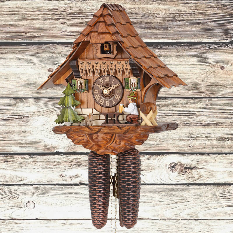 德国赫卡斯 黑森林布谷鸟钟咕咕钟 机械钟挂钟表客厅时尚创意进口 889