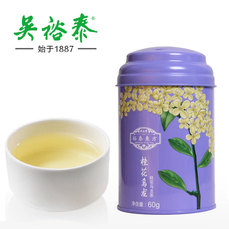 吴裕泰 特级乌龙茶 桂花乌龙茶 茶叶60g/罐