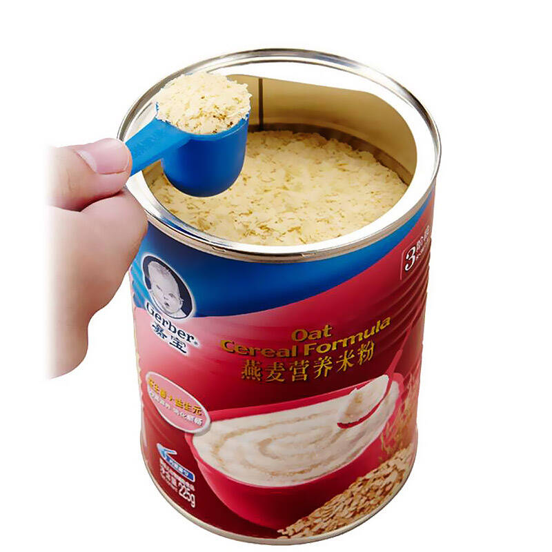 gerber 婴儿辅食米糊 营养米粉麦粉 3段燕麦营养米粉225g*3罐