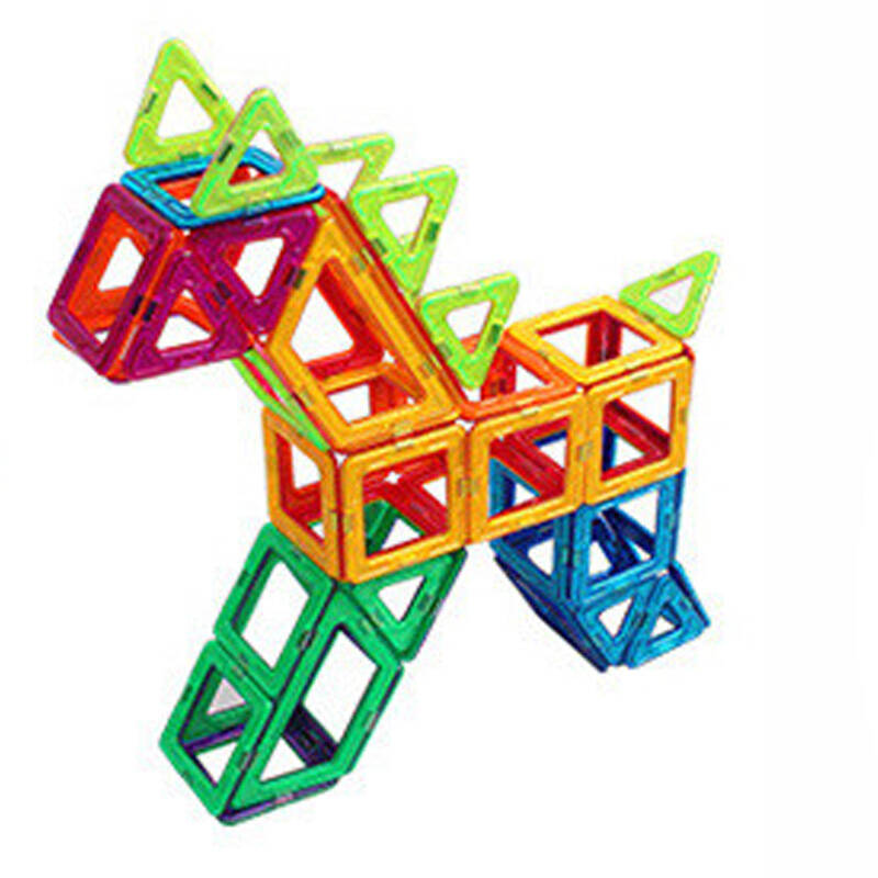 熙悦 百变提拉26片盒装磁力片积木玩具diy儿童构建片益智玩具 花色