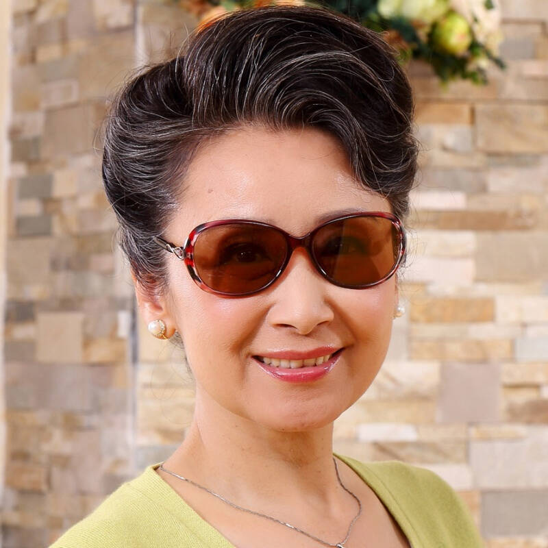 2016款水晶眼镜女款养眼水晶石太阳镜中老年墨镜清凉石头镜 花豹纹框