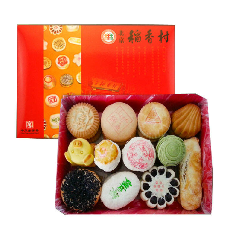 北京稻香村糕点礼盒装小礼盒1500g传统点心京八件糕点