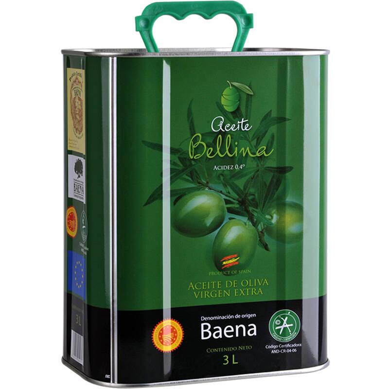 蓓琳娜(BELLINA)3L PDO特级初榨橄榄油 西班