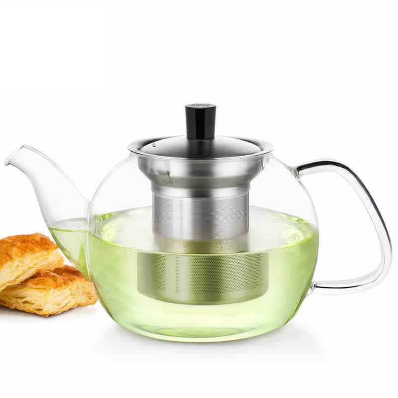 尚明茶具高硼硅耐热玻璃茶壶透明飘逸壶飘逸杯过滤茶水简易功夫花茶壶