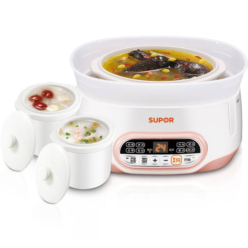 苏泊尔(supor)电炖锅多功能电炖盅dny822c-400一锅三胆2.2l