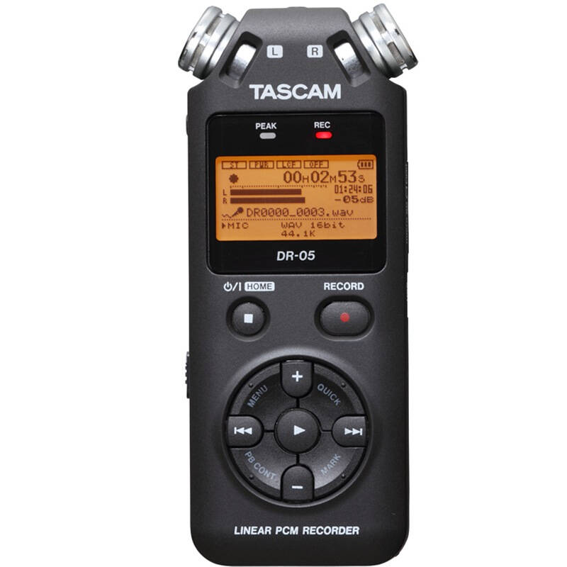 TASCAM DR-05 2g 线性PCM录音机 微电影录音 HIFI播放器 96K 24bit录音