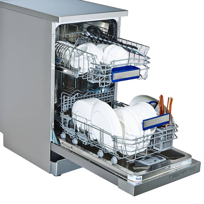 西门子(siemens)9套 原装进口 省空间除菌独立式洗碗机 sr23e850ti
