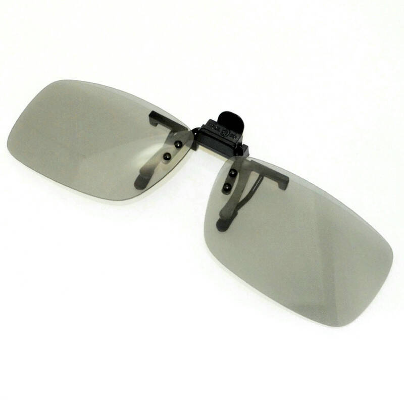 线偏光偏振镜3d眼镜近视专用夹片 立体眼镜电影院专用