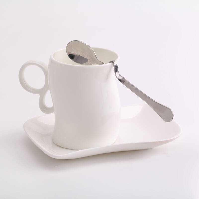 欧式骨瓷迷你s型 咖啡杯 创意咖啡杯套装 高档咖啡具