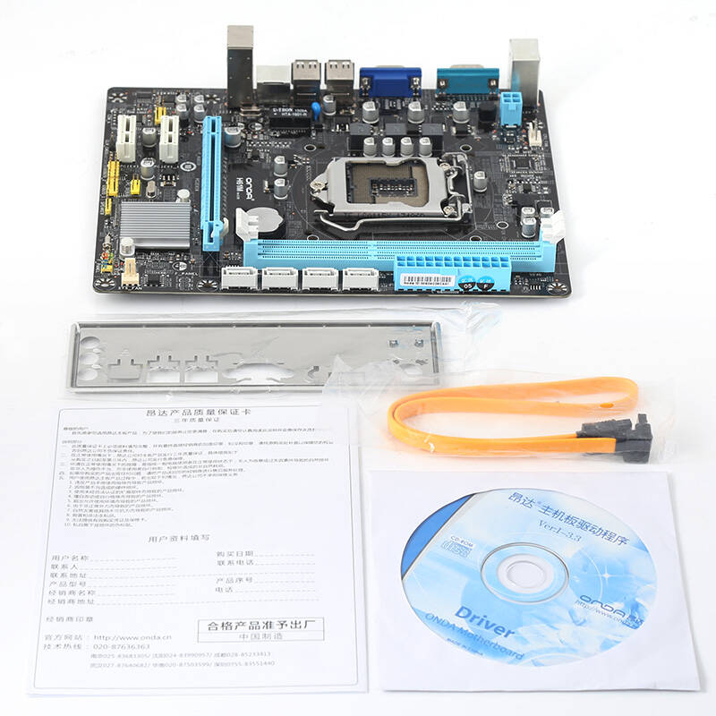 昂达(onda)h61m全固版(intel h61/lga1155)主板
