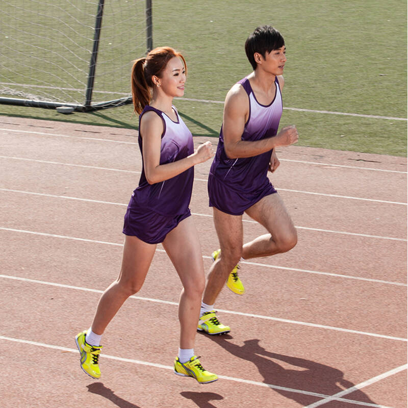 专业田径服套装男女款训练服运动会短跑长跑比赛服学生跑步服晨跑服