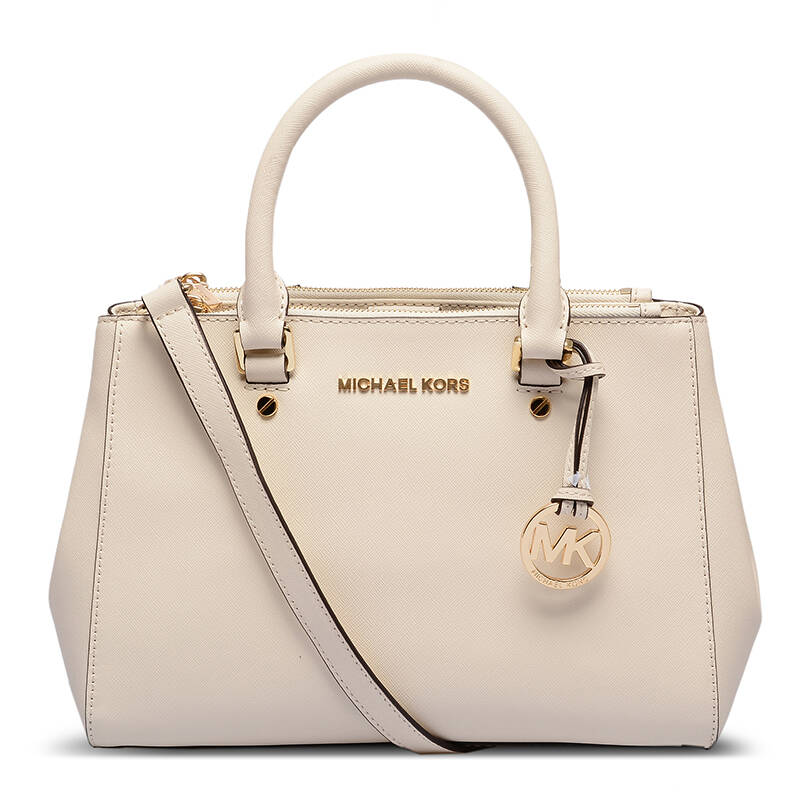 mk 女包 迈克·科尔斯 michael kors 米白色小号手提