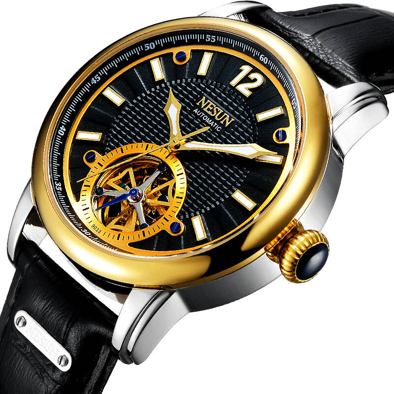 手表男士表全自动机械表 镂空飞轮男式表