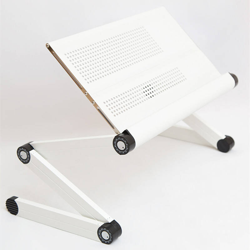 易游yiyo 床上笔记本电脑桌 可调节式铝合金电脑桌 奶